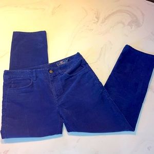 Men’s Vineyary Vines blue corduroy pants.